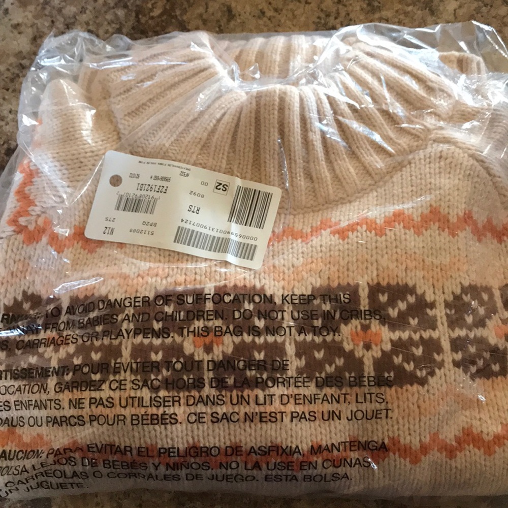 NWT Madewell Mockneck Fair Isle Pullover - Picture 3 of 5